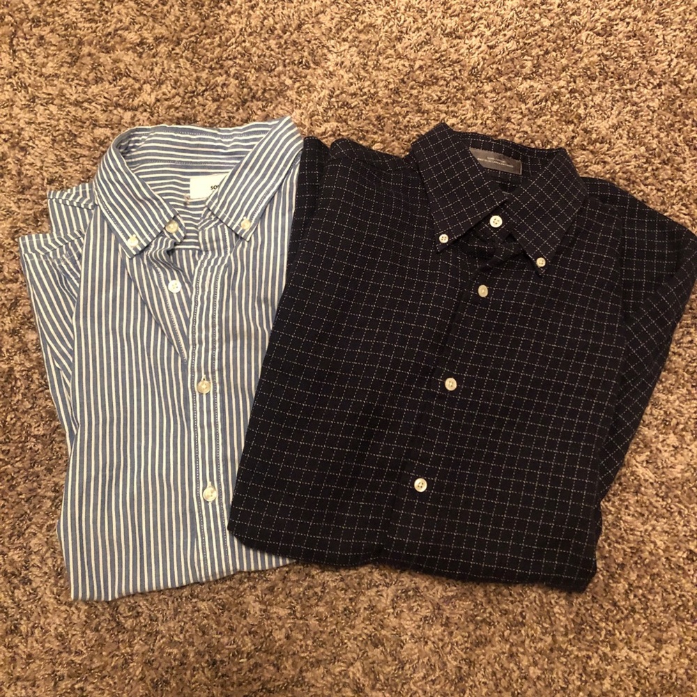 Cremieux and Sonoma Button Down Combo